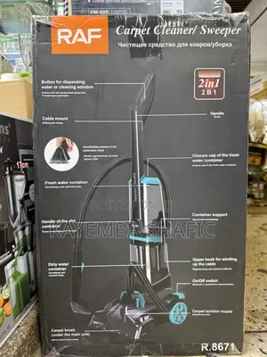 Raf 2-in-1 Carpet Cleaner Sweeper 1200w (Model R.8671) – Brand New