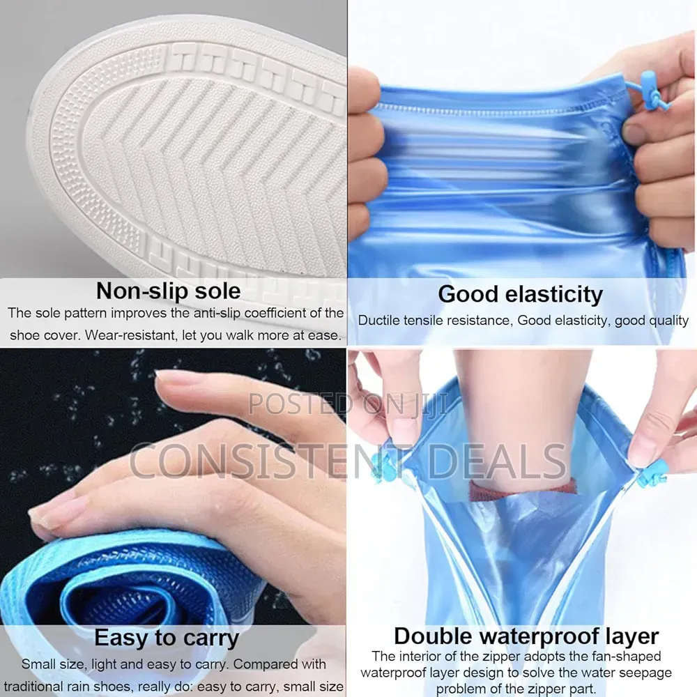 Waterproof Shoe Covers, Non-slip Water Resistant Overshoes
