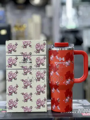 Stylish Stainless Steel Tumblers With Straw Handle