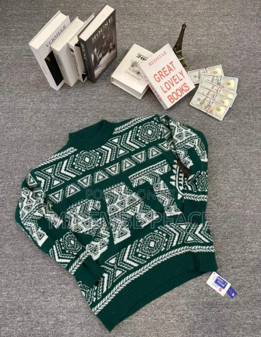 Graphic Intarsia Knitted Sweaters