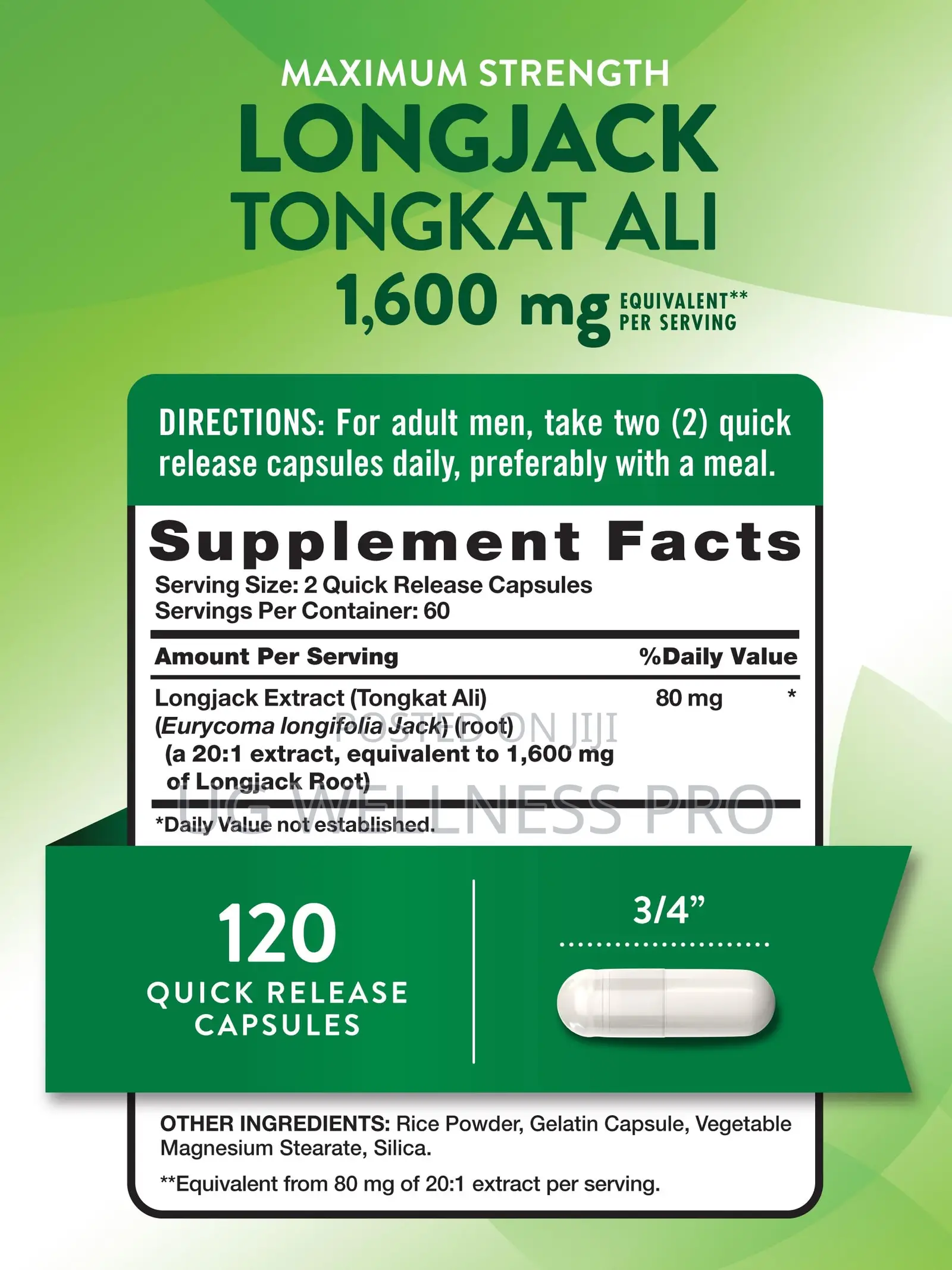 Nature's Truth Tongkat Ali Is a Maximum-Strength 120 Capsules