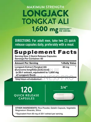 Nature's Truth Tongkat Ali Is a Maximum-Strength 120 Capsules