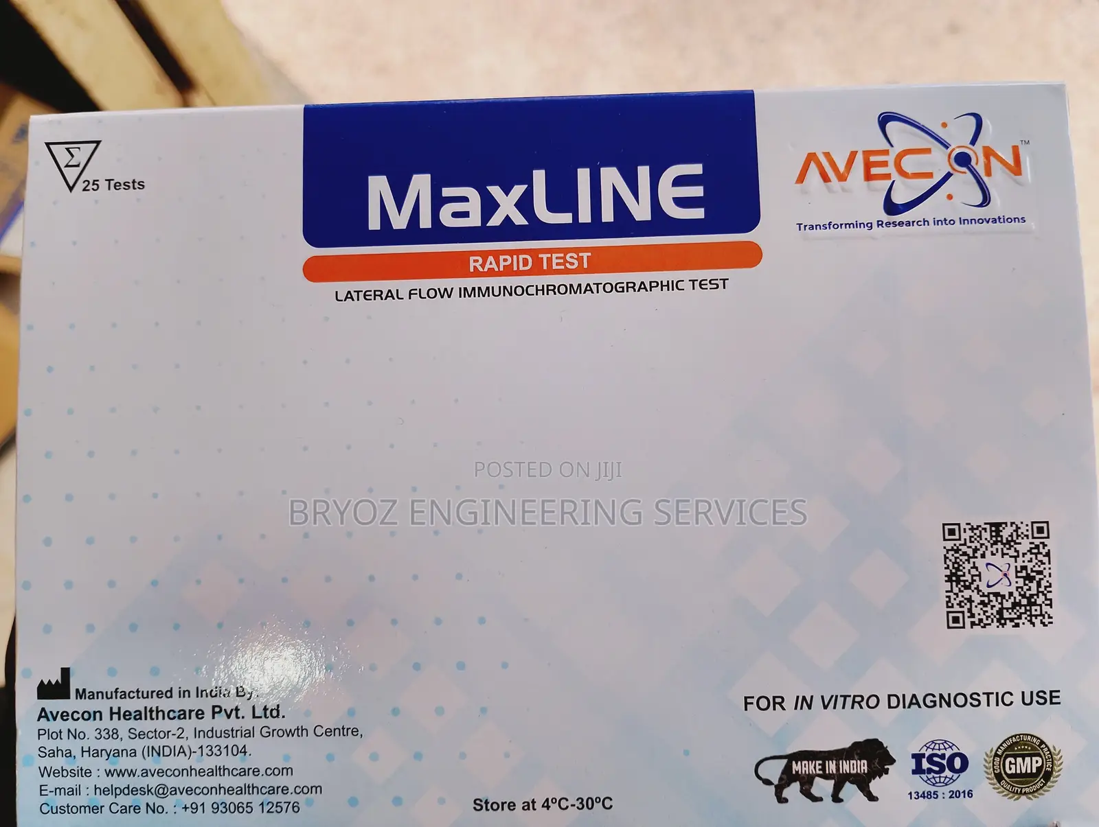 Typhoid Ab Maxline Rapid Test Kit - Tests 40