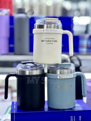 Stylish Thermal Vacuum Cup for Modern Lifestyles - Black With Handle