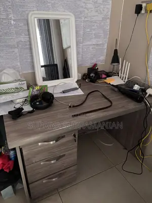 Study Table - Wooden, Brown