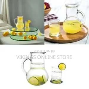 Pasabache Elegant Glass Pitcher and Glass Set