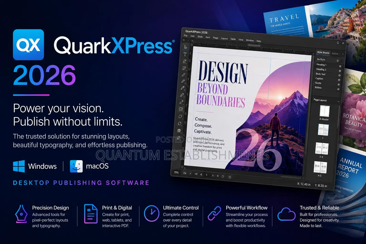 Quarkxpress 2026 for [Win/Mac] | Desktop Publishing Software