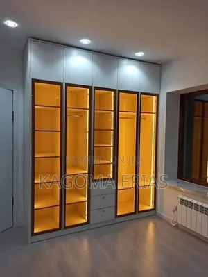 Mordern Glass Wardrobes With Light