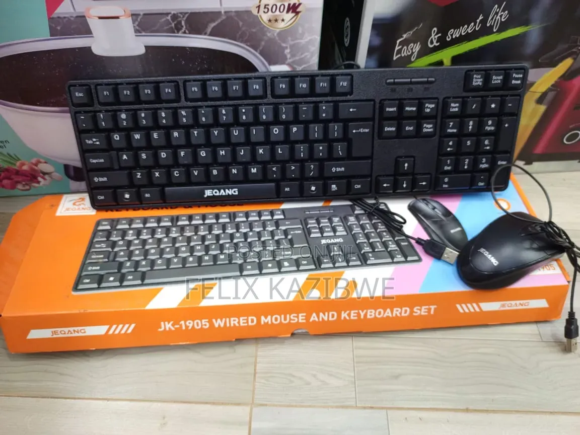 Jeqang Wired Keyboard and Mouse Set.