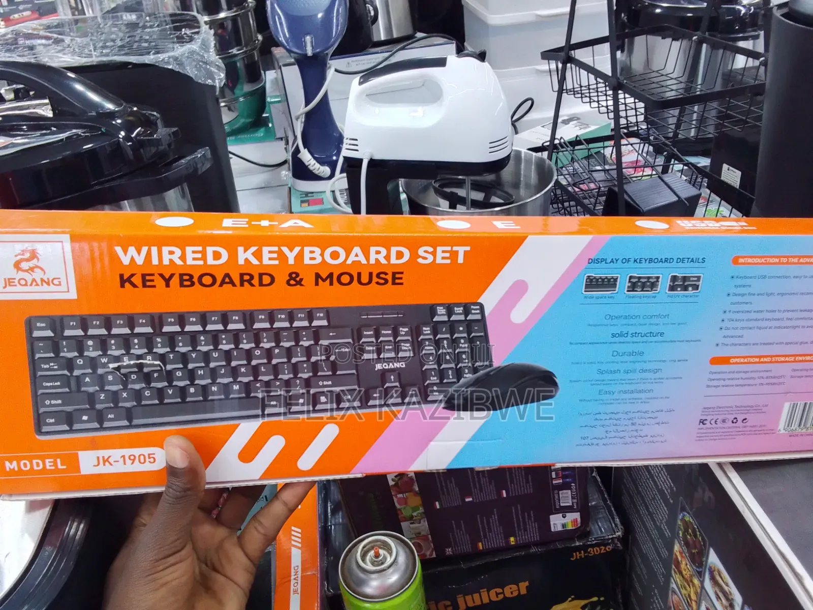 Jeqang Wired Keyboard and Mouse Set.