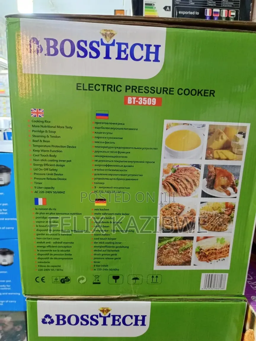 Bosstech 9l Electric Pressure Cooker