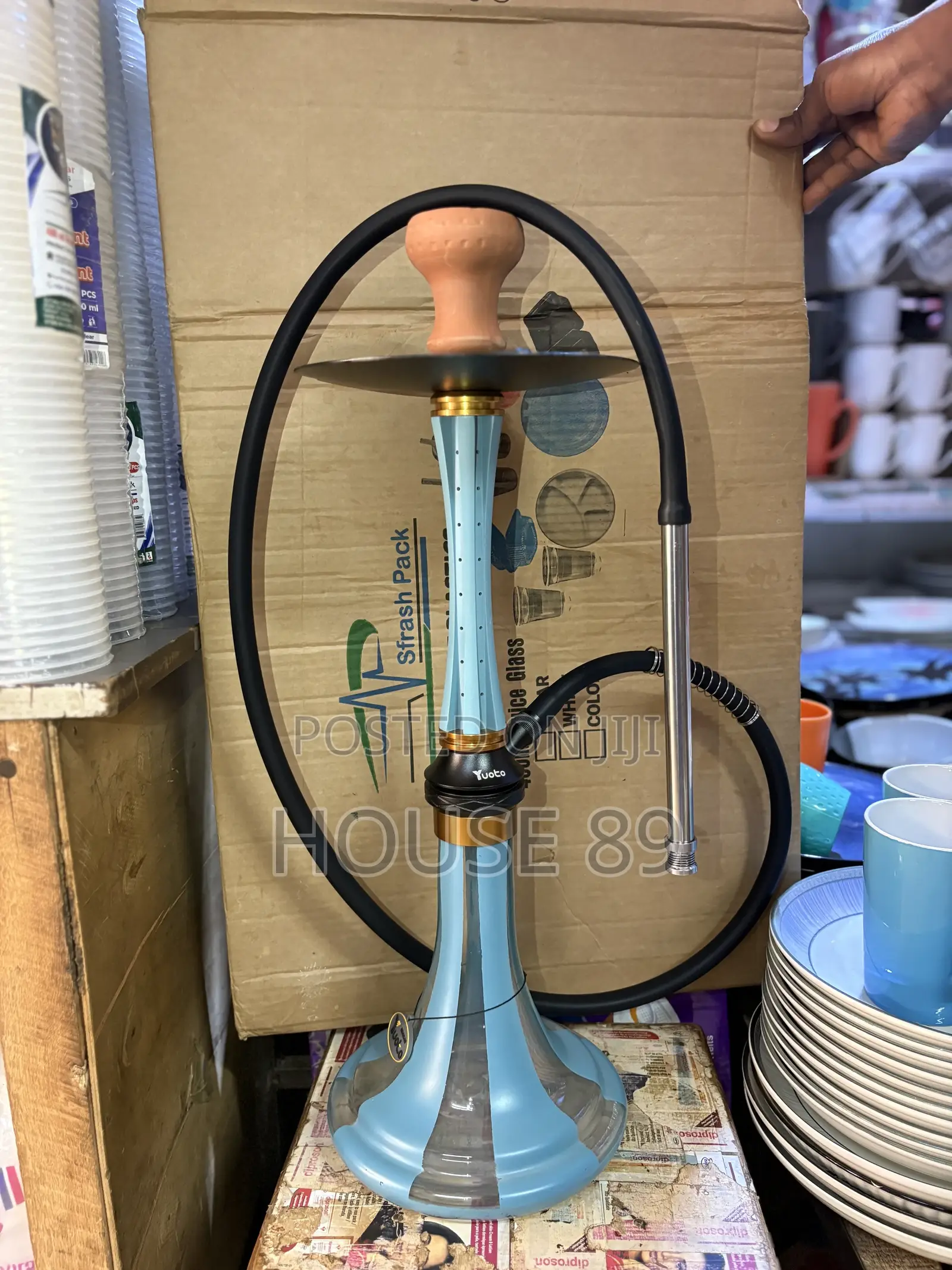 Double Pipe Shisha Pot