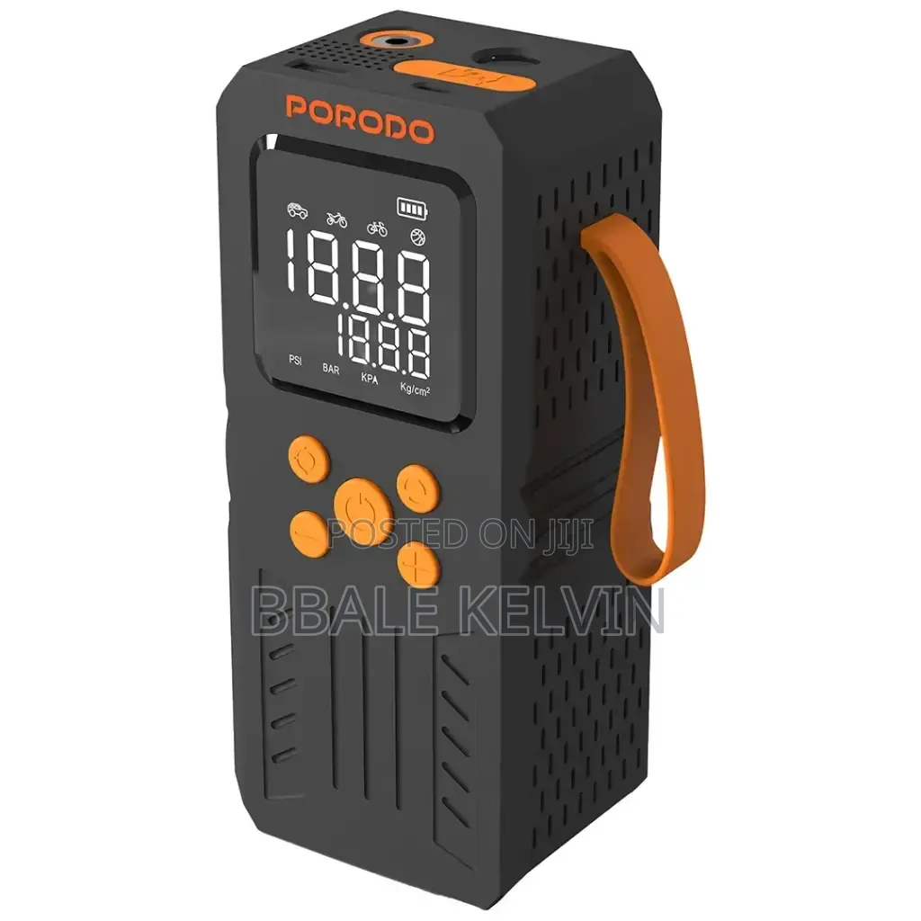 Porodo 4in1 Multi Tool Inflator Jump Starter With 150psi, 15200mah