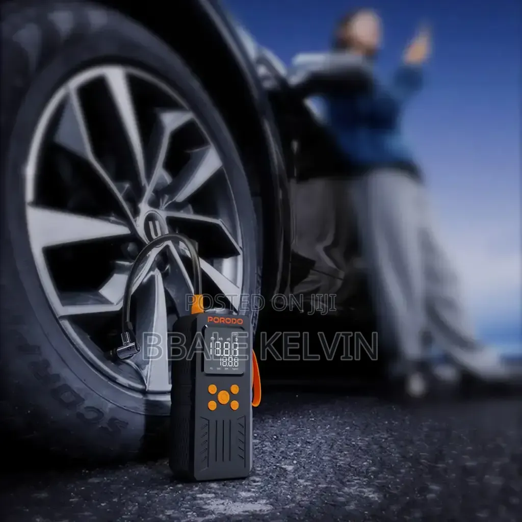 Porodo 4in1 Multi Tool Inflator Jump Starter With 150psi, 15200mah