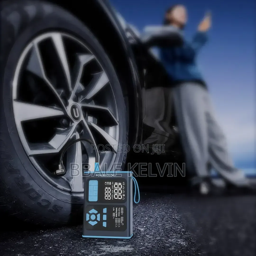Powerology Portable Car Starter, Air Pump Obd Ii Car Diagnostic Tool