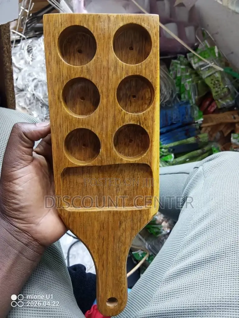 Tequila Wood Glass Tot Holder