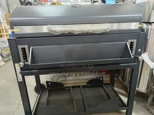 Adjustable Foldable Square Charcoal BBQ Smoker Grill Barbecue.