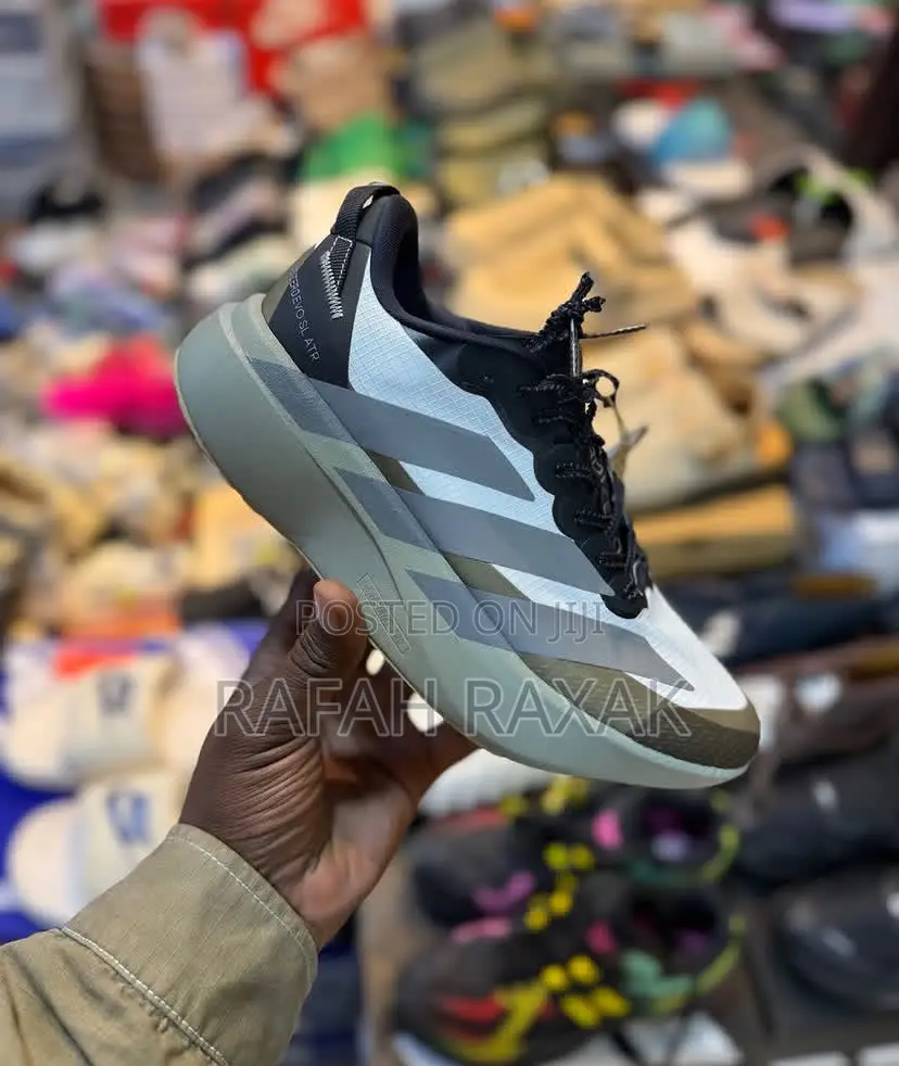 Chalk White Adidas Adizero Adios Pro 4 Running Shoes
