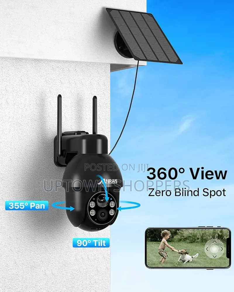 Security Camera Wireless Outdoor Solar Outdoor Camera With 360° View