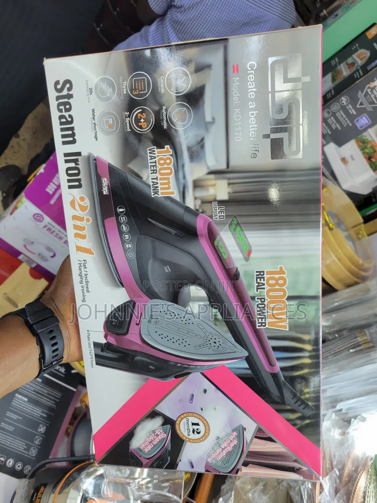 DSP Steam Iron 2in1 With 1800watts