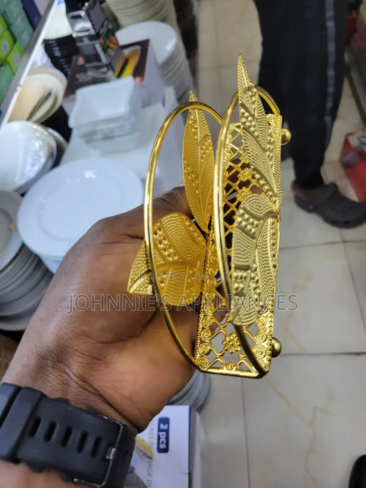 Gold Stainless Steel Napkins or Serviets Holder