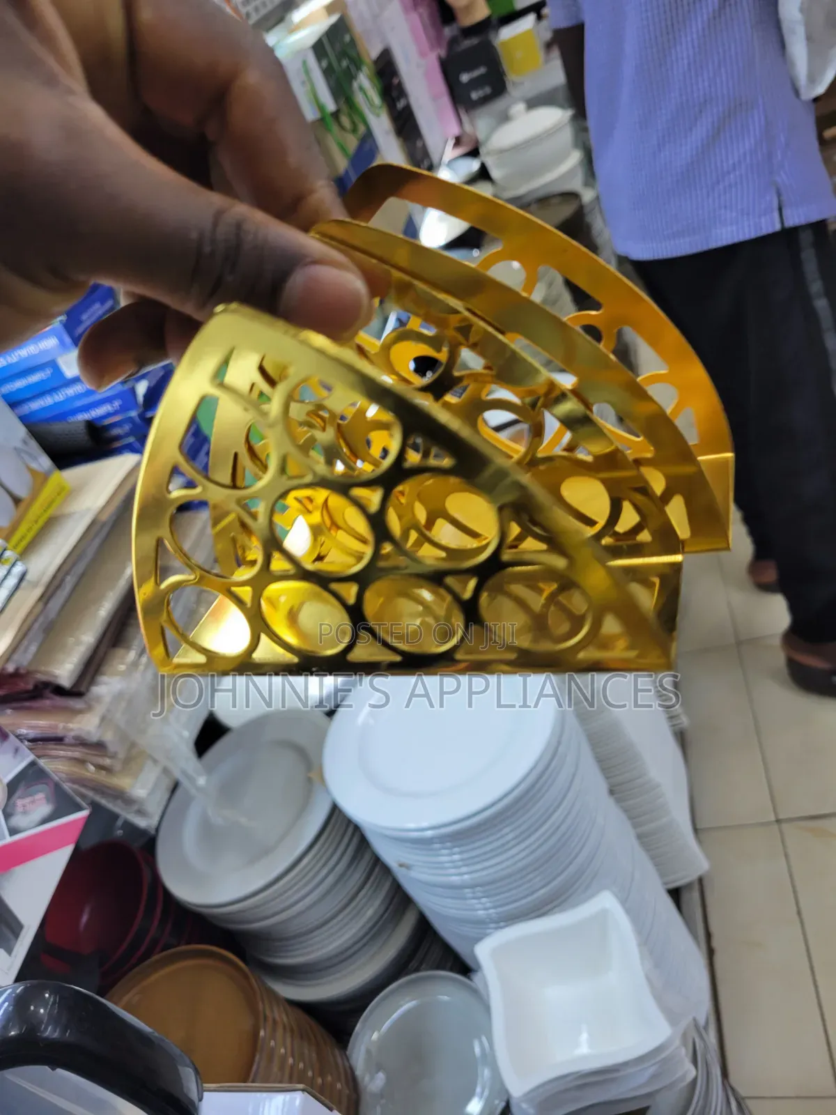 Gold Stainless Steel Napkins or Serviets Holder