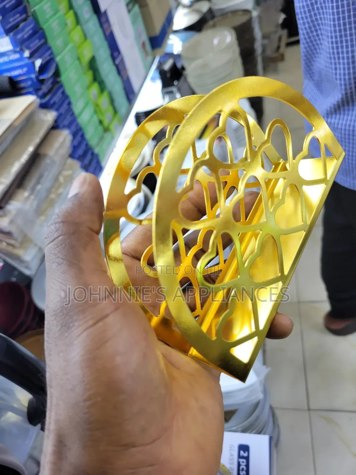 Gold Stainless Steel Napkins or Serviets Holder
