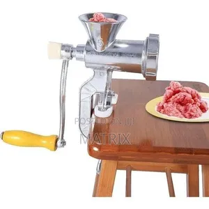 Stainless Steel Manual Meat Mincer And Sausage Maker.