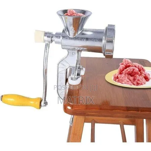 Stainless Steel Manual Meat Mincer And Sausage Maker.