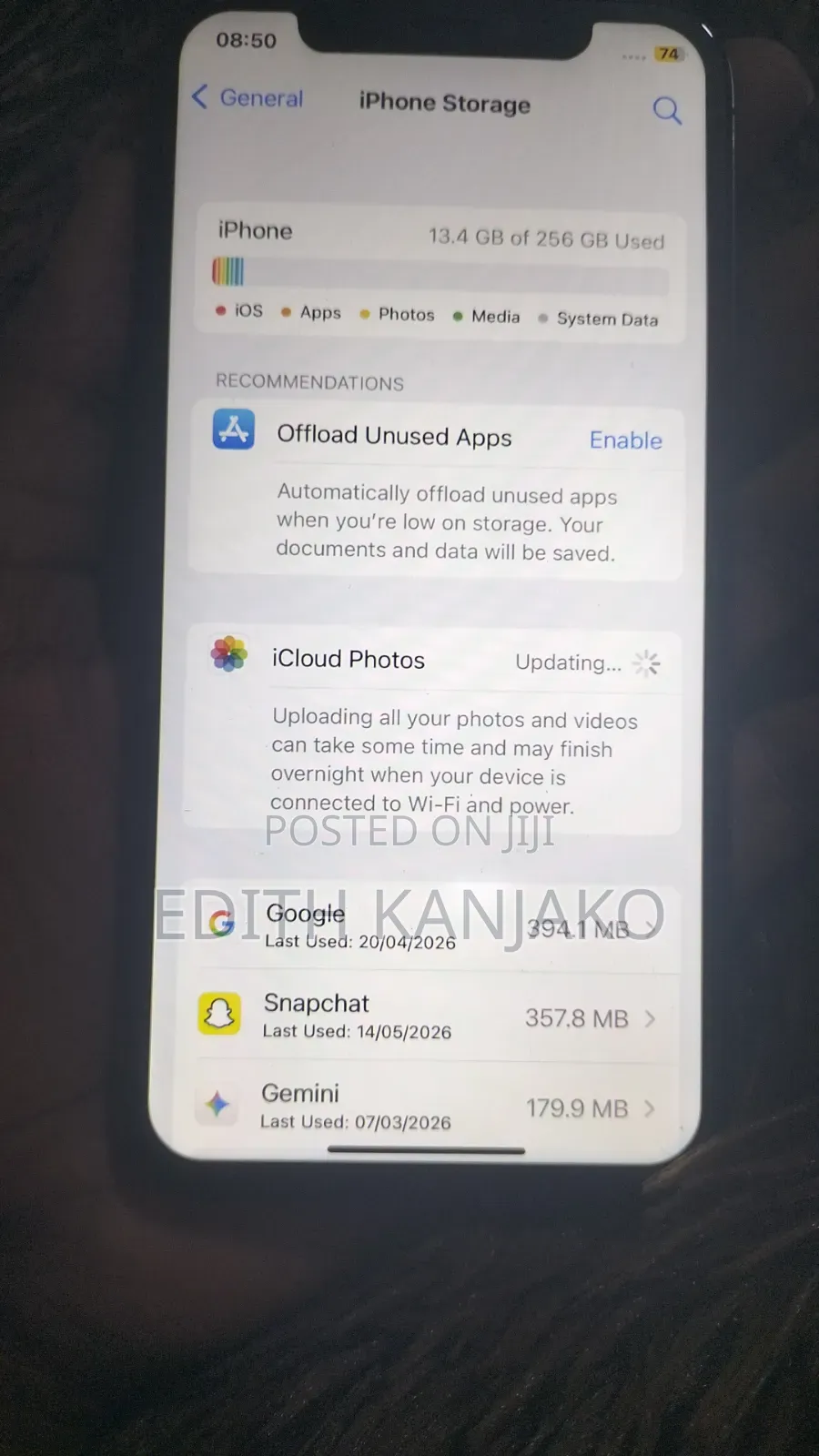 Apple iPhone X 256 GB Black