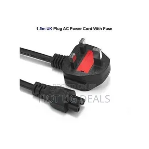 3 Pin Laptop Notebook Adapter Power Cord Cable - Black