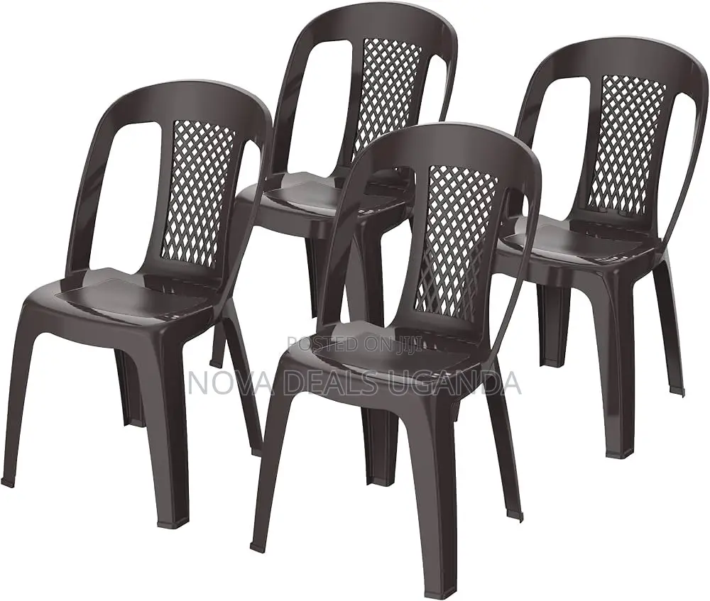 Set of 10 Contessa Church Plastic Chairs With No Armrest Midback Rest