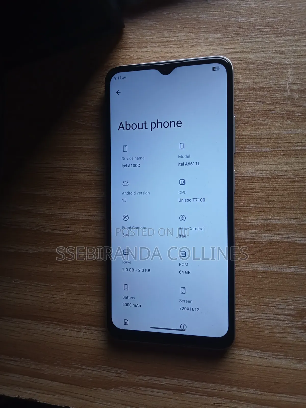 Itel A100C 64 GB Silver