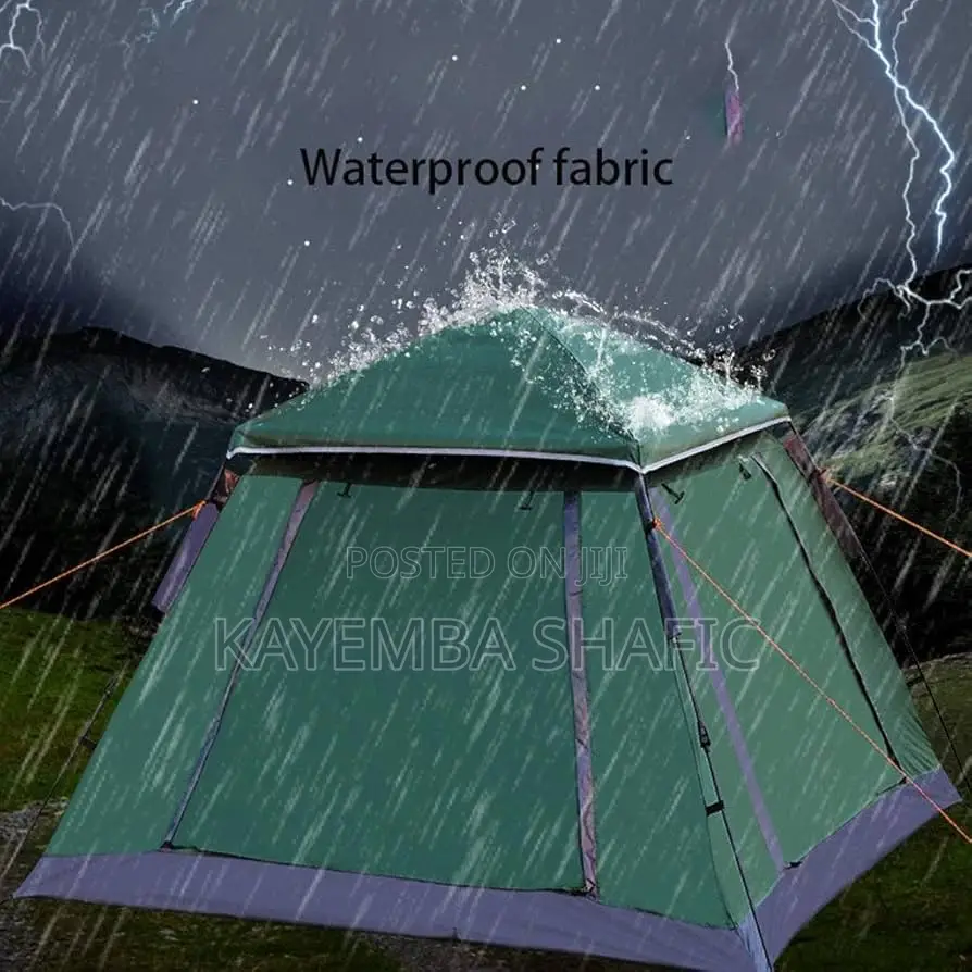 Automatic Pop-Up Family Camping Tent With Sunshade (4-6 Person)