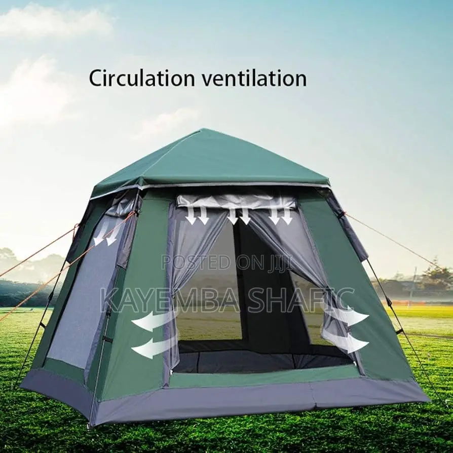 Automatic Pop-Up Family Camping Tent With Sunshade (4-6 Person)