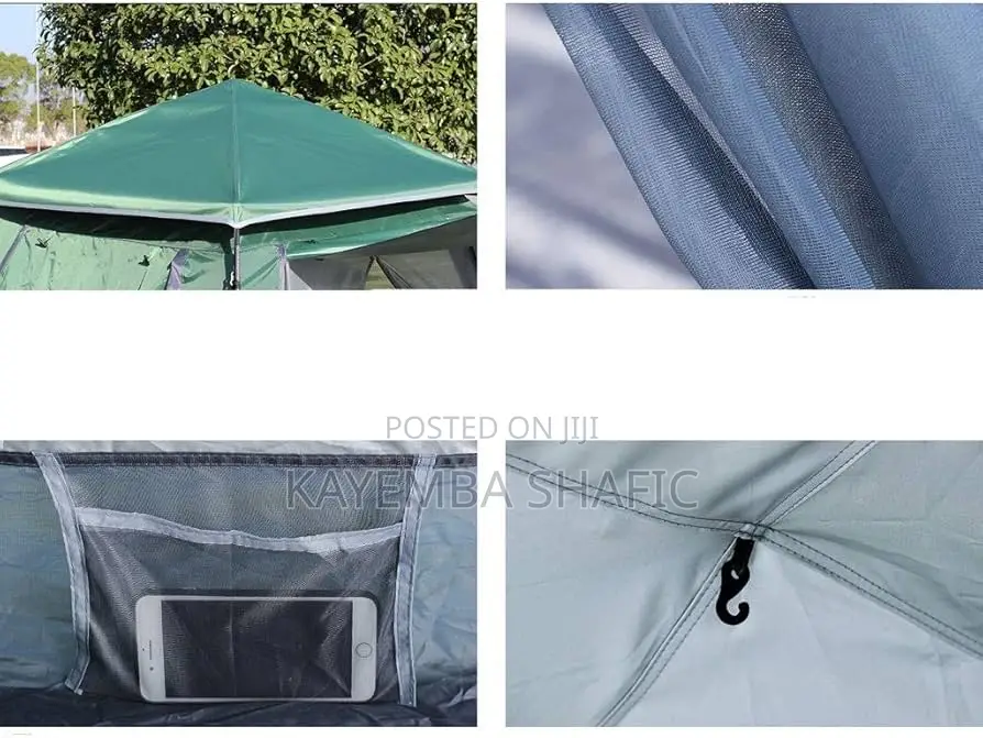 Automatic Pop-Up Family Camping Tent With Sunshade (4-6 Person)