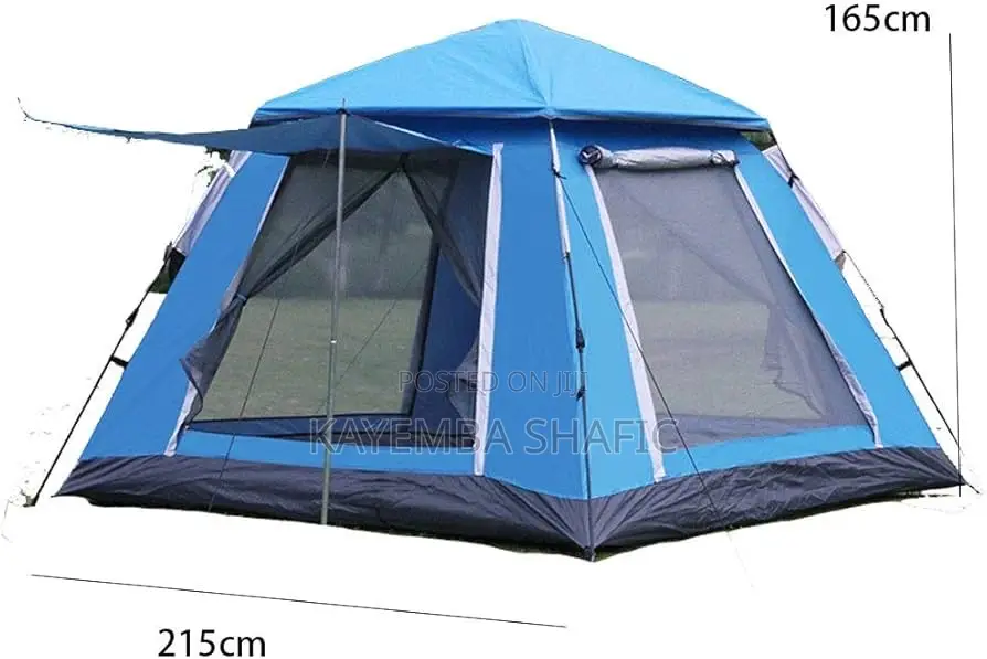 Automatic Pop-Up Family Camping Tent With Sunshade (4-6 Person)