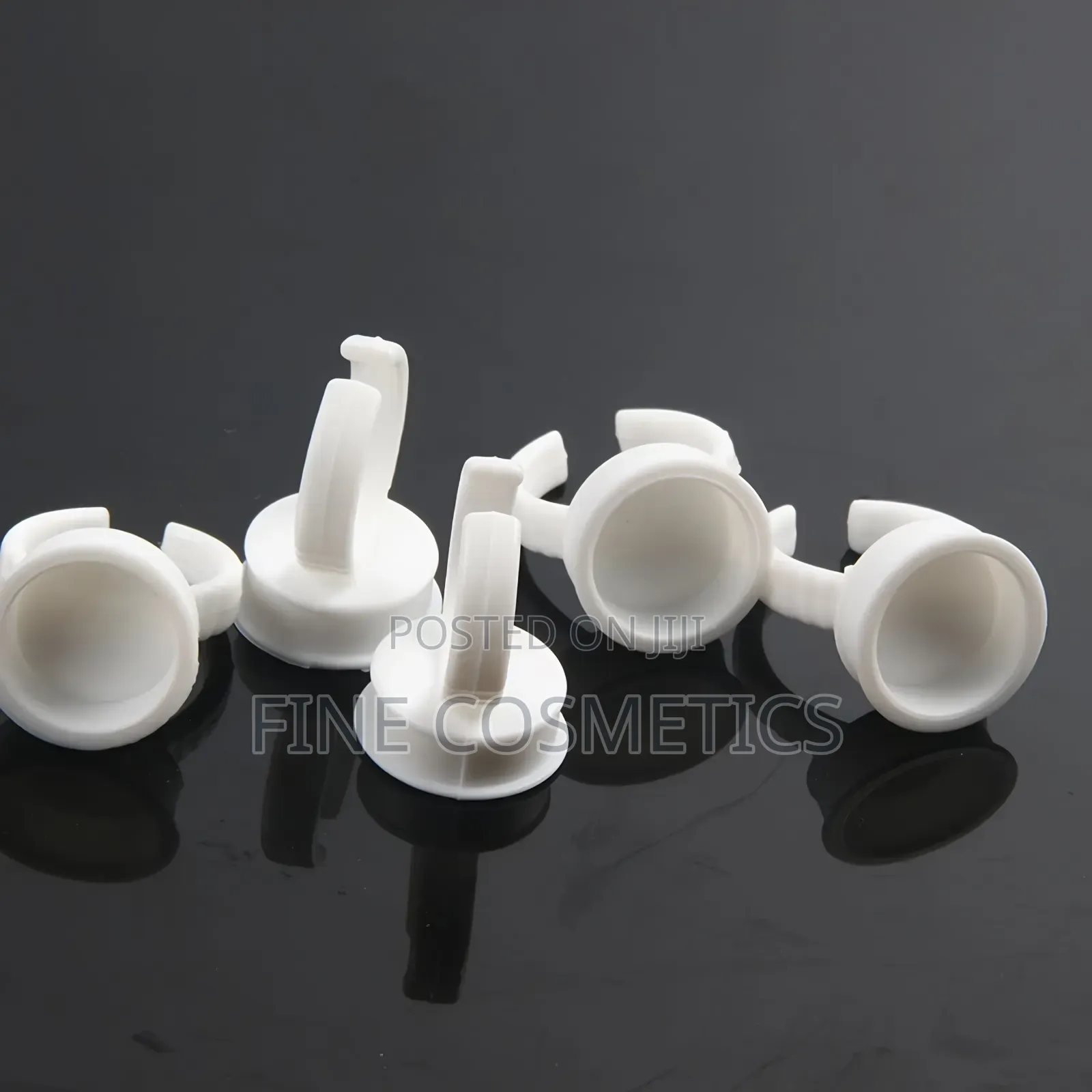 20pcs Tattoo Ink Ring Cups Inkpot Holder Makeup Glue Pigment Container