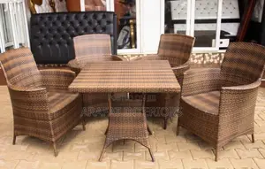 **Savanna Wicker 4-Seater Dining Set**