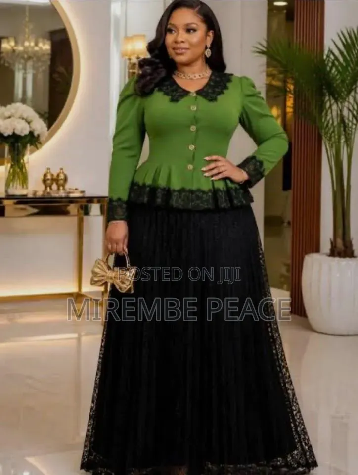 Elegant Peplum Two-Piece