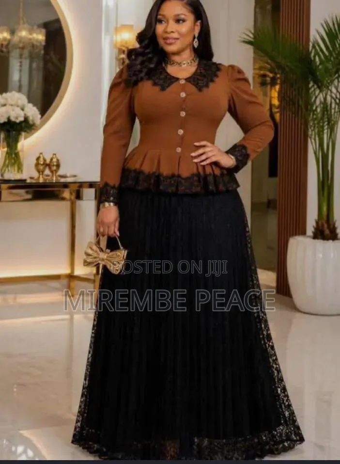 Elegant Peplum Two-Piece