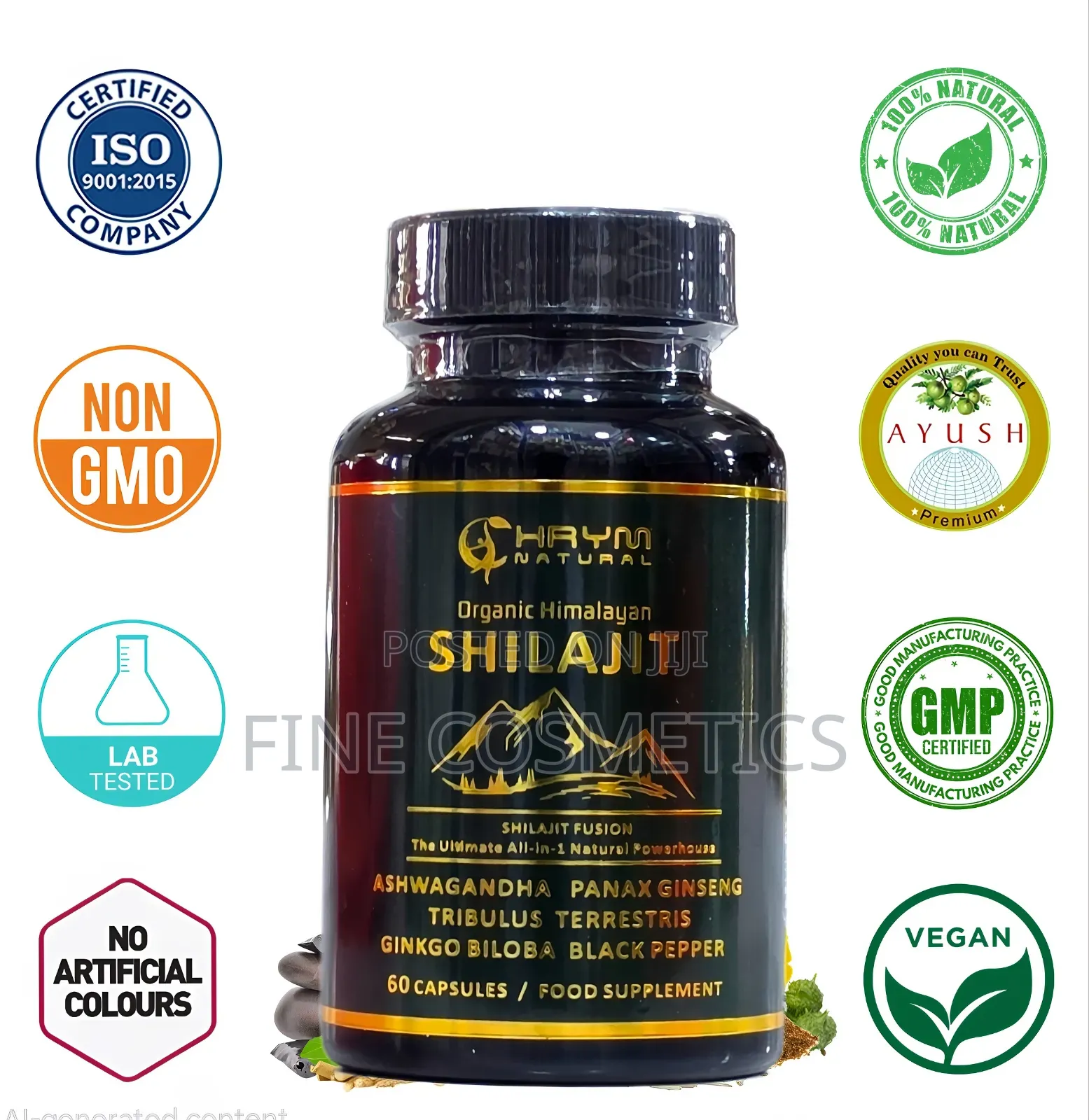Himalayan Shilajit Capsules, All-in-One Shirajit Natural Power House