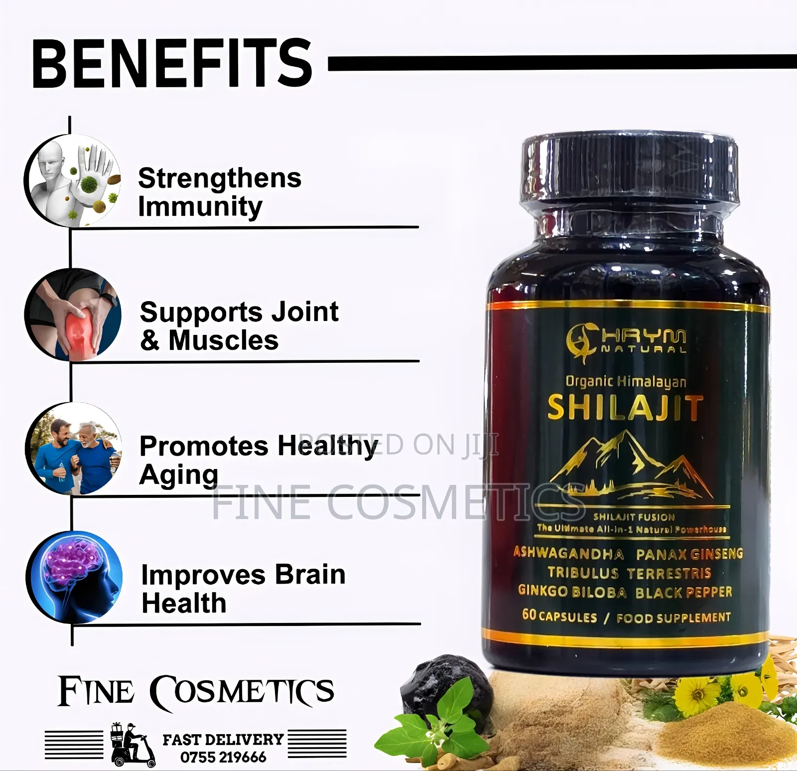 Himalayan Shilajit Capsules, All-in-One Shirajit Natural Power House