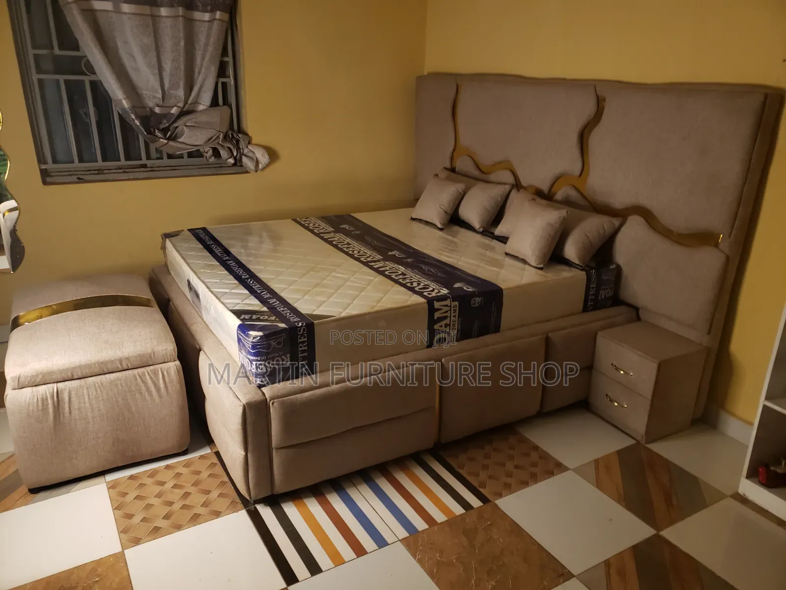 5x6 Cream Bed Ready for Sale