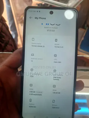 Tecno Spark 20 128 GB Black