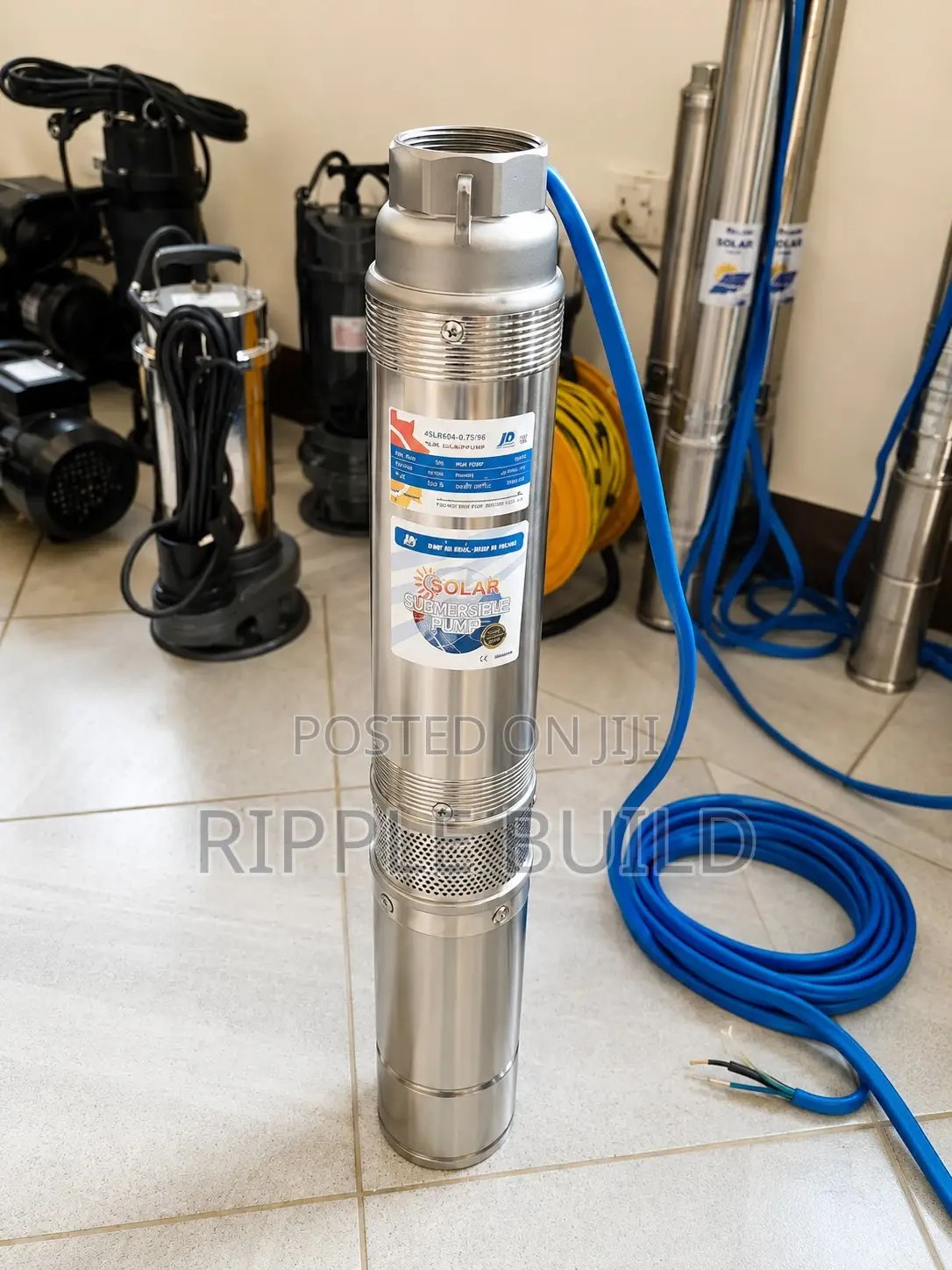750w Solar Borehole Pump 29m Head 6000l/H High Flow Water Pump