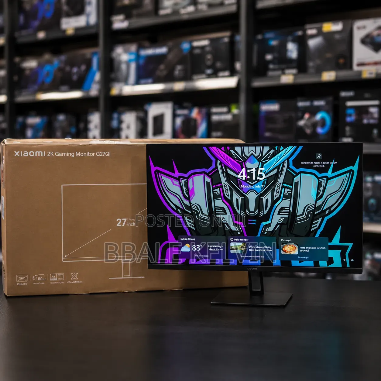 Xiaomi 27 Inch Gaming Monitor G27qi, QHD 2560×1440, 180hz
