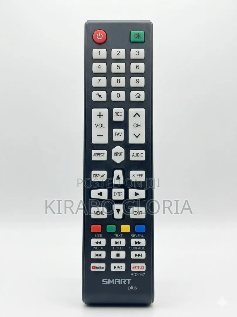 Smartplus Universal Control Replacement Tv Remote Control - Black