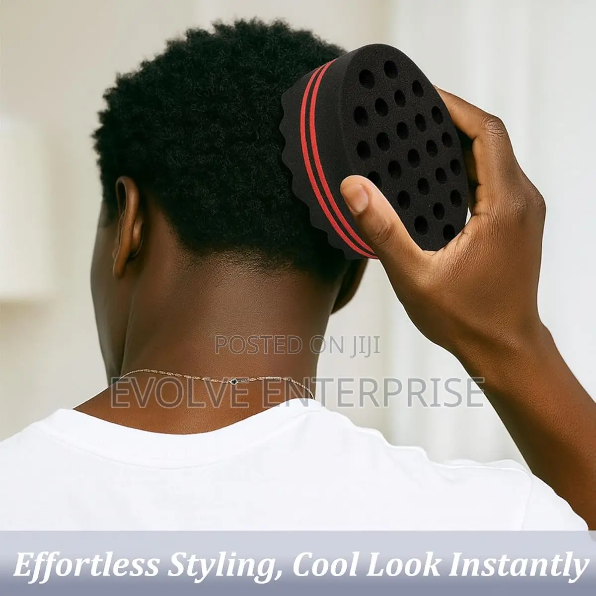 Hair Twist Sponge – Double-Sided Barber Tool for Afro Coils