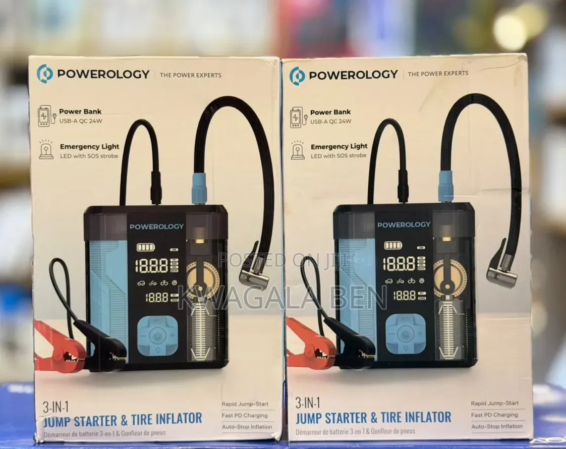 Powerology 4 in 1 Jump Starter
